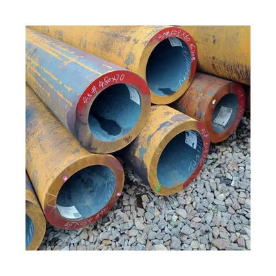 Carbon Steel Seamless Steel Pipe Round Section Shape Invoicing By Theoretical Weight Designed For In Oil Gas Chemical And Energy Sectors