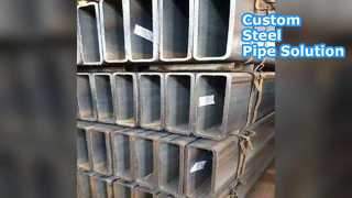 Kundenspezifisches schwarzgraues Stahlrohr 600 x 600 mm nahtlos